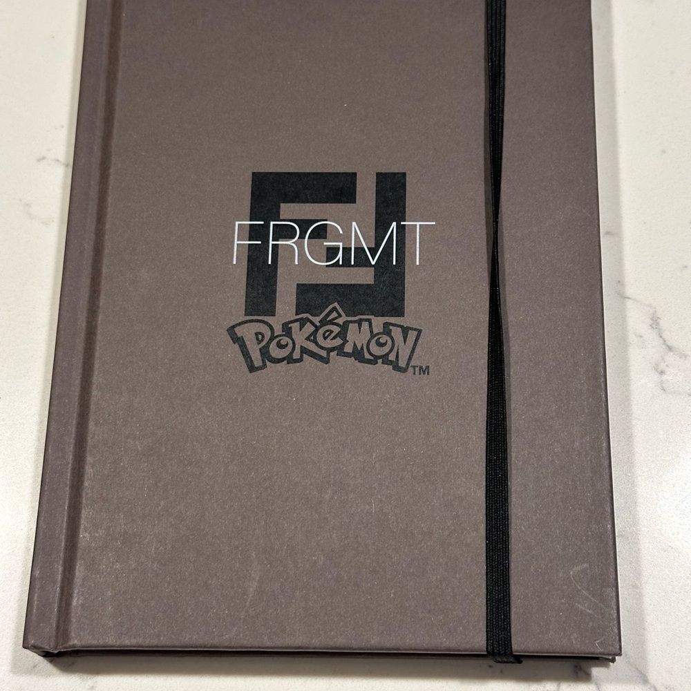 Fendi Brown Notebook with Black Elastic Band